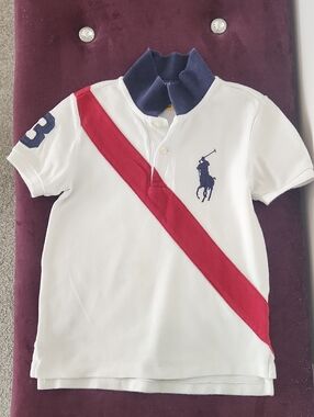 Ralph Lauren White Kids Polo Shirt